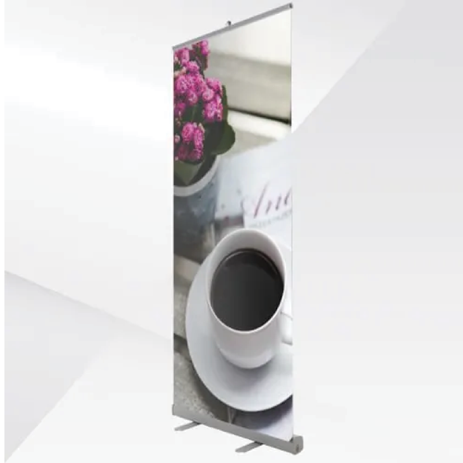 Retractable banner stand